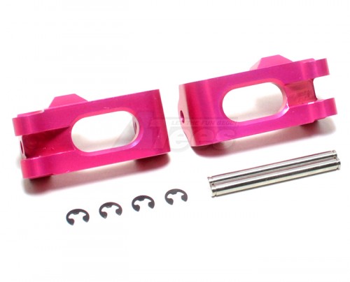 GPM Racing HPI Savage XS Flux Aluminum Front C-Hub 1 Pair Set Pink