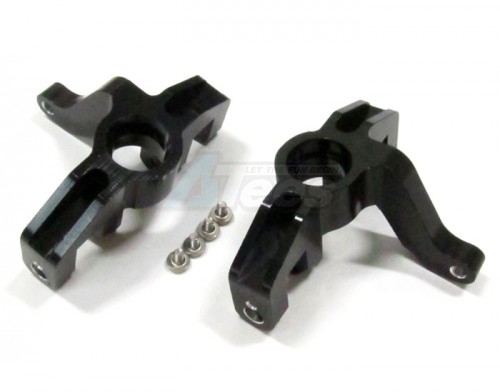 GPM Racing HPI Savage XS Flux Aluminum Front Knuckle Arm - 1 Pair Set Black