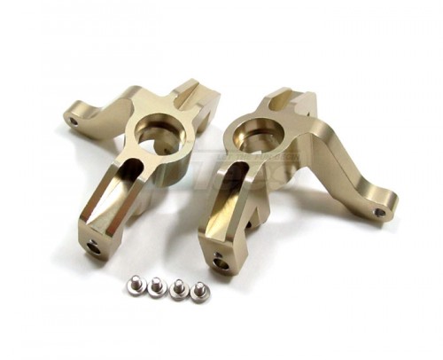 GPM Racing HPI Savage XS Flux Aluminum Front Knuckle Arm - 1 Pair Set Titanium