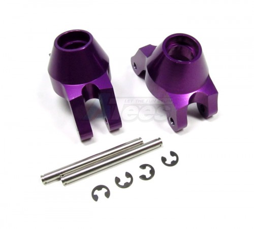 GPM Racing HPI Savage XS Flux Aluminum Rear Knuckle Arm - 1 Pair Set Purple