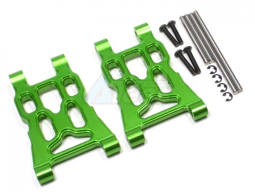 GPM Racing HPI Savage XS Flux Aluminum Front Or Rear Lower Arm -1 Pair Set Green