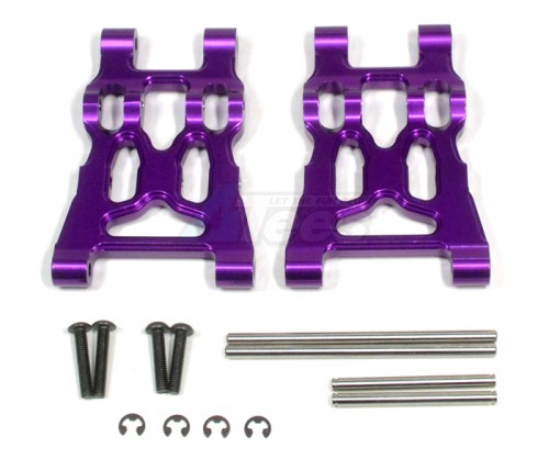 GPM Racing HPI Savage XS Flux ALLOY FRONT/REAR LOWER ARM-1PR SET Purple