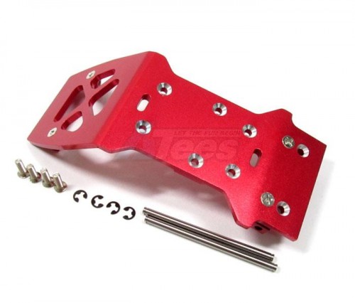 GPM Racing HPI Savage XS Flux Aluminum Front Skid Plate Set Red