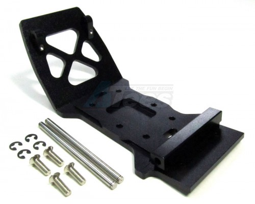 GPM Racing HPI Savage XS Flux Aluminum Rear Skid Plate Set Black