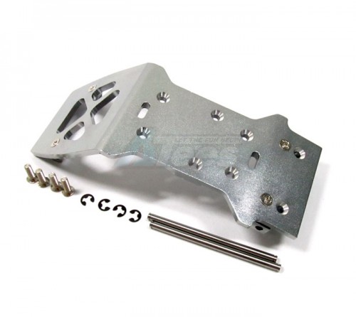 GPM Racing HPI Savage XS Flux Aluminum Rear Skid Plate Set Gun Metal