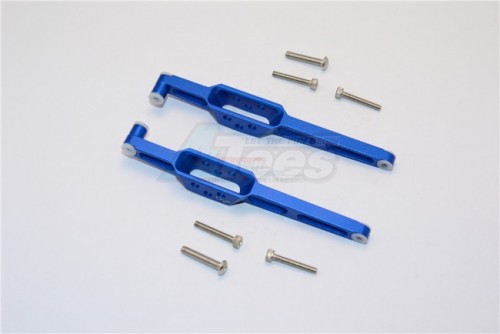 GPM Racing Axial Yeti Jr.™ Aluminium Rear Lower Chassis Link Parts - 1Pr Set Blue