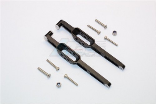 GPM Racing Axial Yeti Jr.™ Aluminium Rear Lower Chassis Link Parts - 1Pr Set Black
