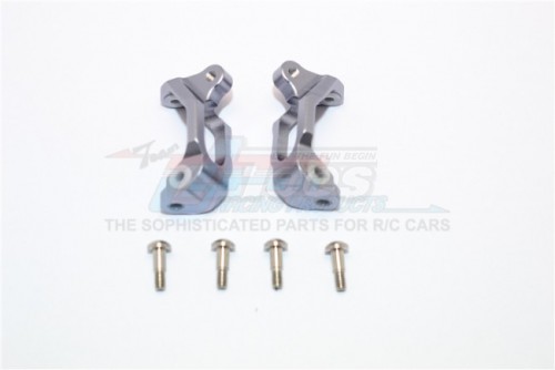 GPM Racing Axial Yeti Jr.™ High Strength Aluminum Front C Hubs - 6Pc Set Gun Metal