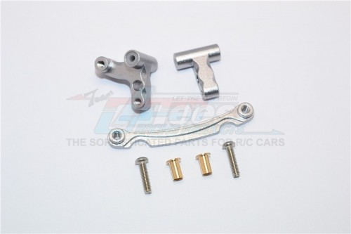 GPM Racing Axial Yeti Jr.™ Aluminum Steering Assembly- 7Pc Set Gun Metal