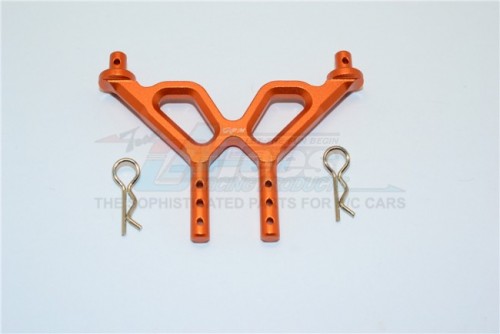 GPM Racing Axial Yeti Jr.™ Aluminum Front Body Post And Mount - 3Pc Set Orange