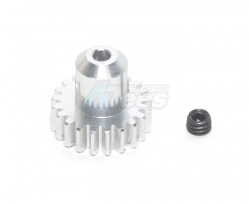 GPM Racing Kyosho Mini-Z AWD Aluminum Motor Gear (21t) With Screw - 1 Piece Set Silver