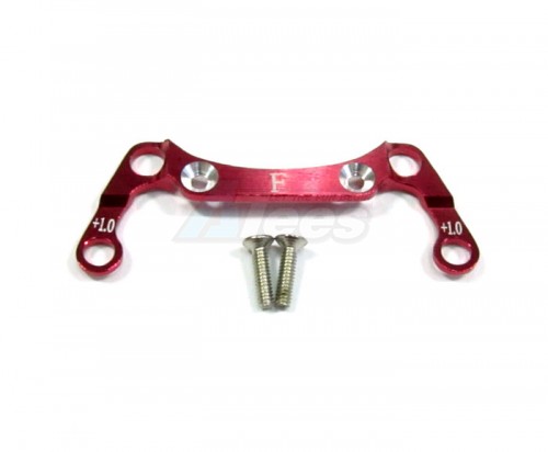 GPM Racing Kyosho Mini-Z AWD Aluminum Front Knuckle Arm Holder (1.0mm) With Screws - 1 Piece Set GPM Design Red