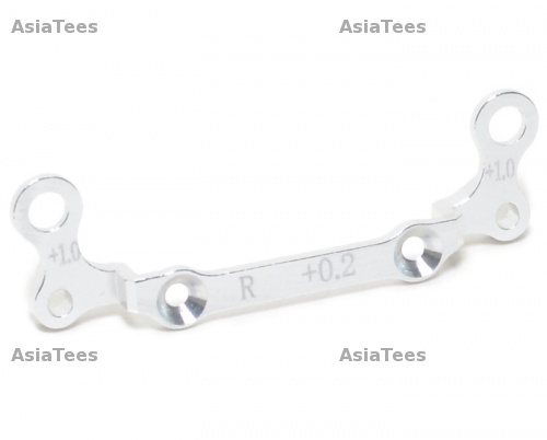 GPM Racing Kyosho Mini-Z AWD Aluminum Rear Knuckle Arm Holder (toe In +0.2mm, Thick 1.0mm) - 1 Piece GPM Design Silver