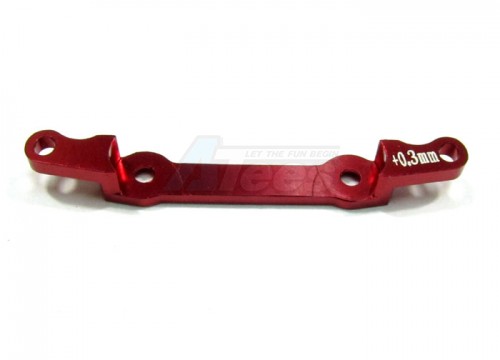 GPM Racing Kyosho Mini-Z AWD Aluminum Rear Knuckle Arm Holder (toe In +0.3mm) - 1pc Red