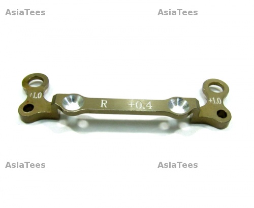 GPM Racing Kyosho Mini-Z AWD Aluminum Rear Knuckle Arm Holder (toe In +0.4mm, Thick 1.0mm) - 1pc Gpm Design Golden Black