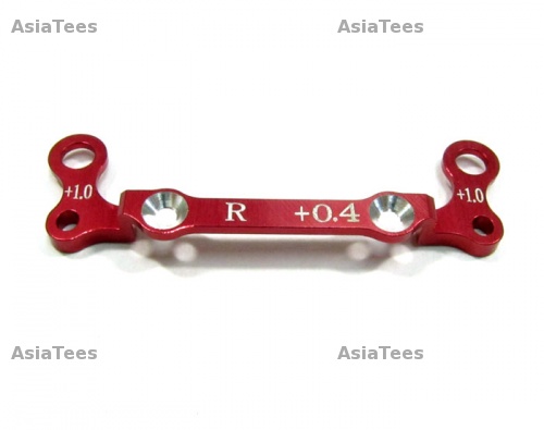 GPM Racing Kyosho Mini-Z AWD Aluminum Rear Knuckle Arm Holder (toe In +0.4mm, Thick 1.0mm) - 1 Piece GPM Design Red