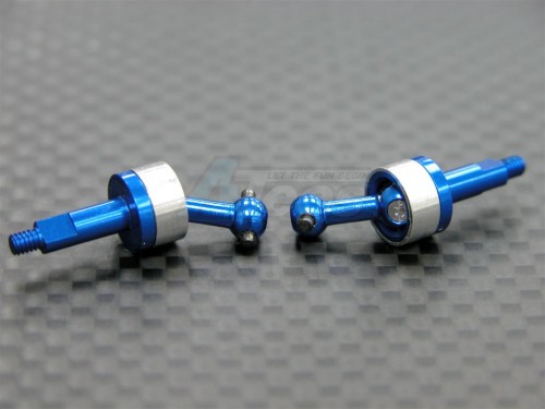 GPM Racing Kyosho Mini-Z AWD Aluminum Front Or Rear Universal Swing Shaft (cvd Design) - 1 Pair Blue
