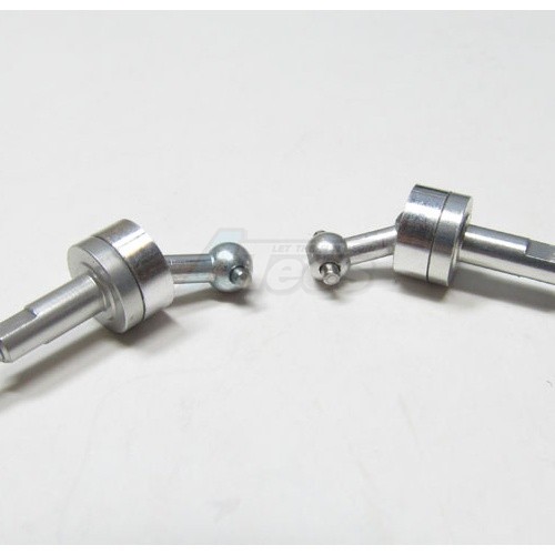GPM Racing Kyosho Mini-Z AWD Aluminum Front/rear Universal Swing Shaft (cvd Design) - 1pr Silver