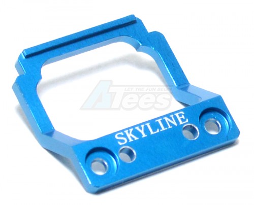 GPM Racing Kyosho Mini-Z AWD Aluminum Front Body Lock Plate For Skyline Gt-r (r34) - 1 Piece Blue
