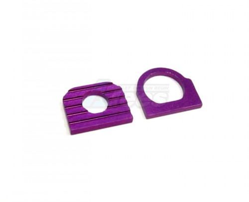 GPM Racing Kyosho Mini-Z F1 Aluminum Motor Plate W/heatsink 2pcs Set Purple