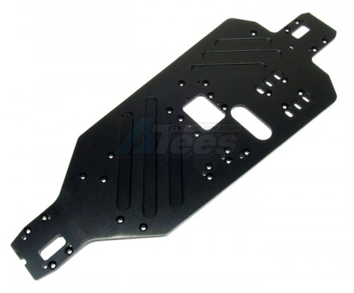 GPM Racing HPI Nitro MT 2 Aluminum Main Chassis (3mm Thick) - 1pc Black