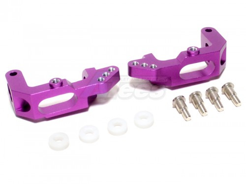 GPM Racing HPI Nitro MT 2 Aluminum Front Bearing C-Hub (8 Deg Caster)- 1 Pair Purple