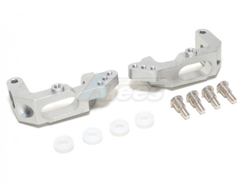 GPM Racing HPI Nitro MT 2 Aluminum Front Bearing C-Hub (8 Deg Caster)-1 Pr Silver