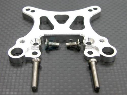 GPM Racing HPI Nitro MT 2 Aluminum Front Shock Tower Silver