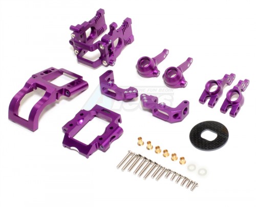GPM Racing HPI Nitro MT 2 Performance Combo Upgrade Set - 7 Items Purple