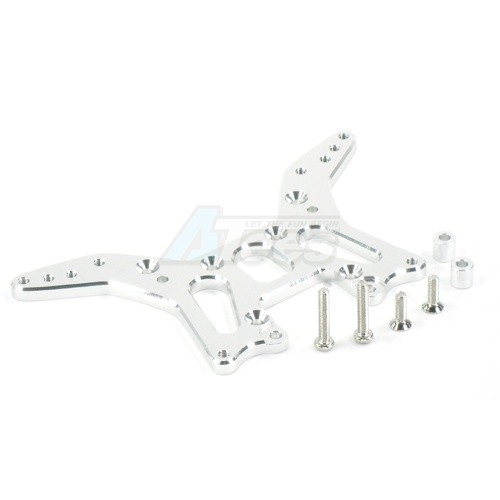 GPM Racing HPI Nitro MT Aluminum Rear Shock Tower Silver