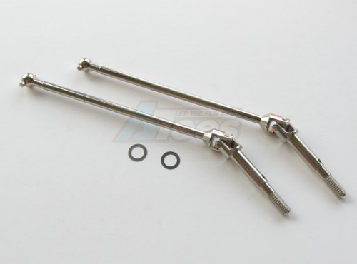 GPM Racing HPI Nitro MT Steel Rear Universal Swing Shaft - 1 Pair Silver