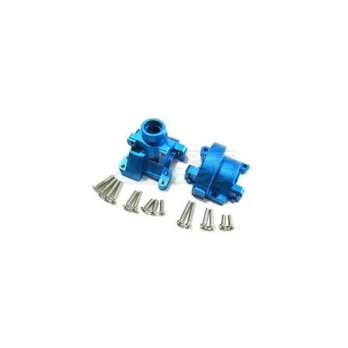 GPM Racing HPI RS4 3 Aluminum Front/rear Gear Box With Screws -1 Set Blue