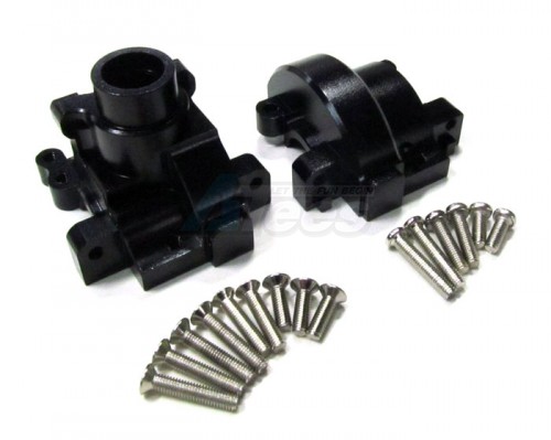 GPM Racing HPI RS4 3 Aluminum Front/rear Gear Box With Screws -1 Set Black