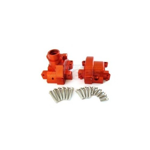 GPM Racing HPI RS4 3 Aluminum Front/rear Gear Box With Screws -1 Set Orange