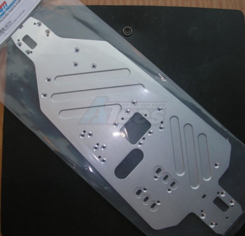 GPM Racing HPI RS4 3 Aluminum Main Chassis (3.0MM) - 1 Set Silver