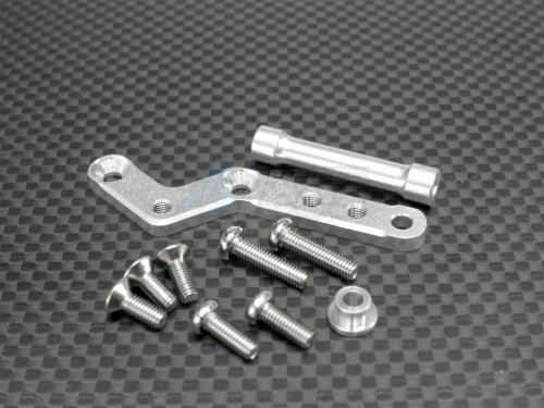 GPM Racing HPI RS4 3 Aluminum Radio Plate Rear Mount - 1 Set Silver