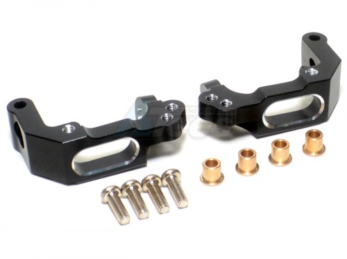 GPM Racing HPI RS4 3 Aluminum Front C-Hub With Collars & Screws 1 Pair Set Black