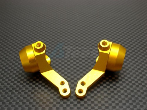 GPM Racing HPI RS4 3 Aluminum Front Knuckle Arm - 1pr Gold