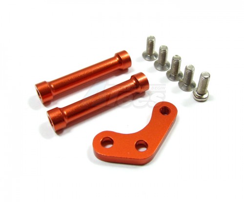 GPM Racing HPI RS4 3 Aluminum Fuel Tank Mount With Screws-1pc Set Orange