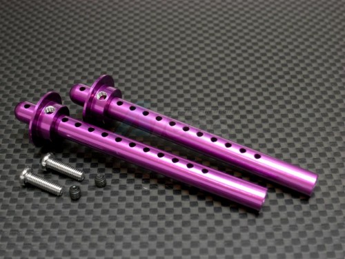 GPM Racing HPI RS4 3 Aluminum Front Body Post Set - 1 Pair Purple