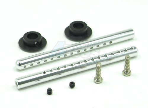 GPM Racing HPI RS4 3 Aluminum Front Body Post Set - 1 Pair Silver