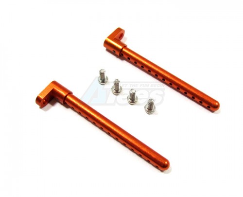 GPM Racing HPI RS4 3 Aluminum Rear Body Post With Screws - 1pr Set Orange