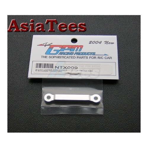 GPM Racing Team Losi XXX-NT Aluminum Lower Arm Lock Plate For Front Gear Box (2mm Thick) -1pc