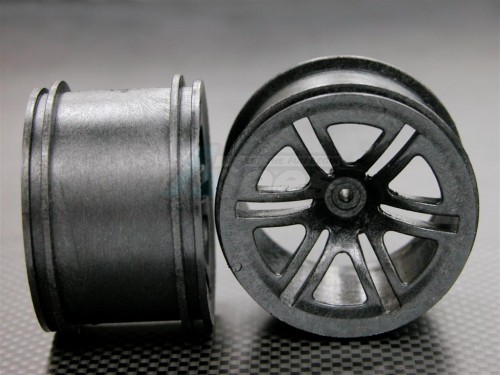 GPM Racing Anderson Racing MRX4 Plastic Front Or Rear Sinkage Rims (6 Vacuum) - 1 Pair Black