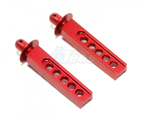 GPM Racing Traxxas 1/16 Rally VXL Aluminum Front Body Post - 1 Pair Red