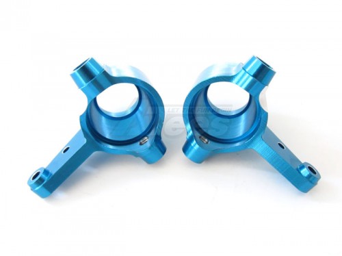 GPM Racing Team Associated RC8 Aluminum Front Knuckle Arm - 1 Pair Blue