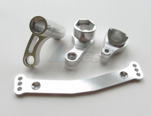 GPM Racing Team Associated RC8 Aluminum Steering Assembly -1set Silver
