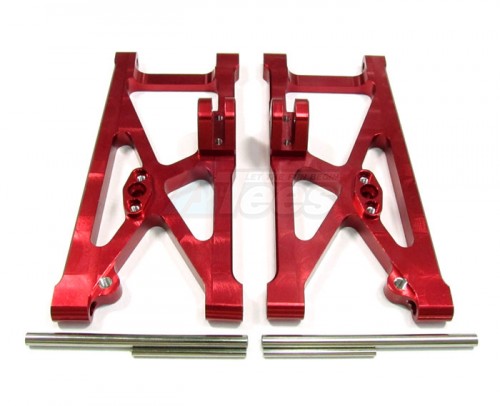 GPM Racing Team Associated RC8 Aluminum Rear Lower Arm - 1 Pair Red