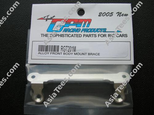GPM Racing Team Associated RC10GT Aluminum Front Body Mount Brace Silver