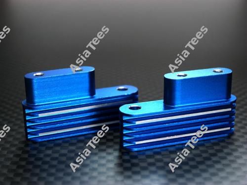 GPM Racing Team Associated RC10GT2 Aluminum Engine Mount - 2 Pcs Blue